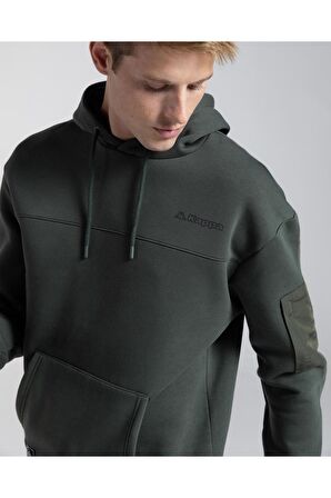 Authentic Hita Erkek Haki Oversize Fit Sweatshirt