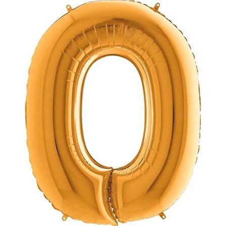 FOLYO BALON RAKAM 0 GOLD 102 CM