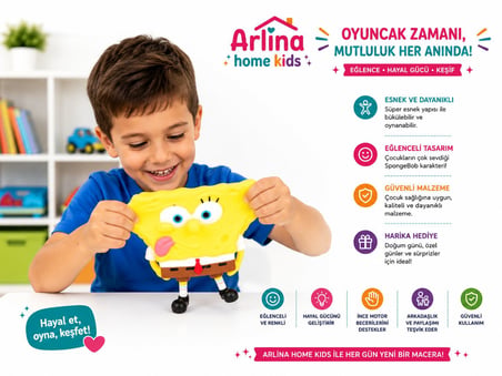 SüngerBob Dil Çıkaran Süper Esnek Sıkılabilir Uzayan Çocuk Oyuncak Figürü 12 cm