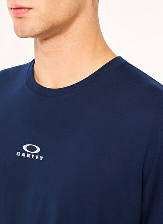Oakley BARK NEW SS Lacivert Bisiklet Yaka Normal Düz Erkek T-Shirt