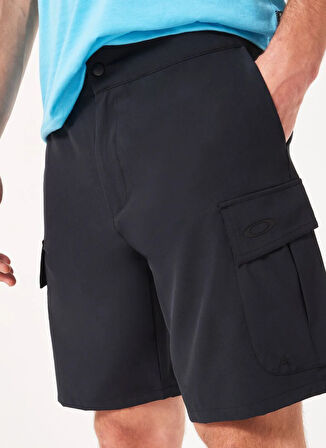 CAPE CARGO RC HYBRID 20" SHORT Siyah Normal Bel Normal Kalıp Erkek Kargo Şort
