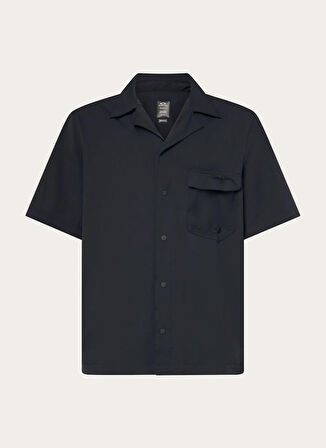 Oakley CUBAN COLLAR SS SHIRT Siyah Normal Düz Erkek Gömlek