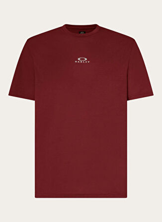 Oakley BARK NEW SS Kırmızı Bisiklet Yaka Normal Düz Erkek T-Shirt