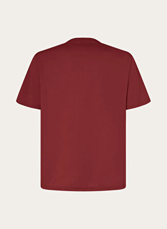 Oakley BARK NEW SS Kırmızı Bisiklet Yaka Normal Düz Erkek T-Shirt
