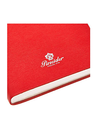 Pineider Defter Milano 9x14 96F 80G Rosso Fu Silver CNS1S099106601