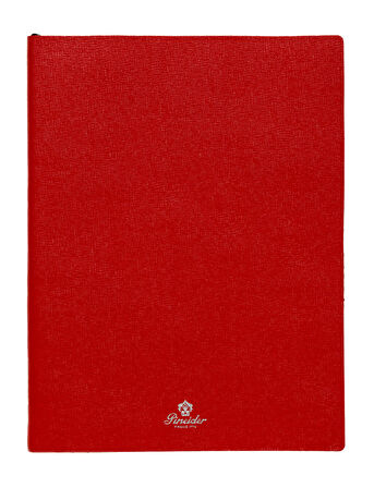 Pineider Defter Milano 19x25 cm Rosso Fu Si CNL1S099108601