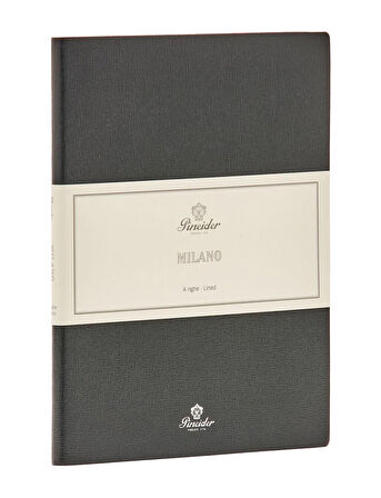 Pineider Defter Milano 19x25 cm Nightblk Silver CNL1S099108379