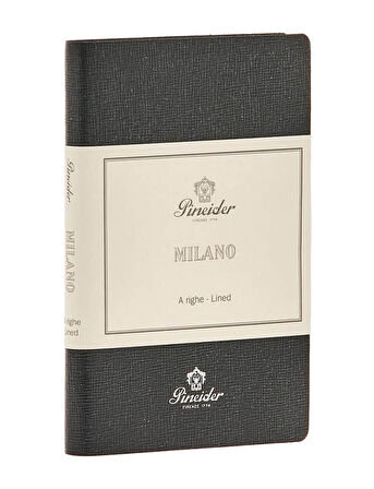 Pineider Defter Milano 9x14 cm Nightblk Silver CNS1S099106379