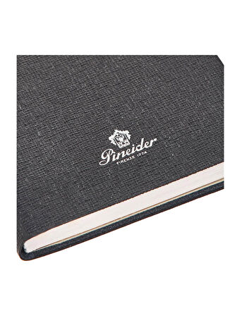 Pineider Defter Milano 9x14 cm Nightblk Silver CNS1S099106379