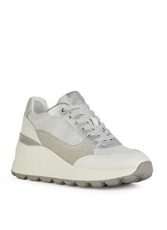 Geox Beyaz - Gümüş Kadın Sneaker D SPHERICA EC13 A