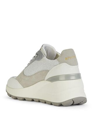 Geox Beyaz - Gümüş Kadın Sneaker D SPHERICA EC13 A