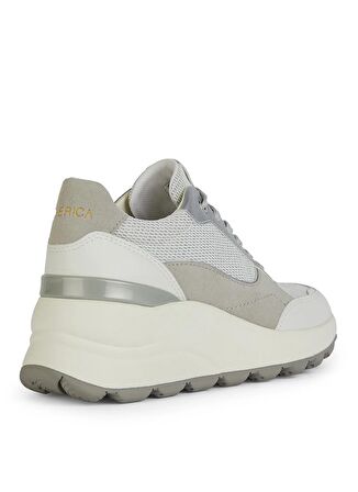 Geox Beyaz - Gümüş Kadın Sneaker D SPHERICA EC13 A