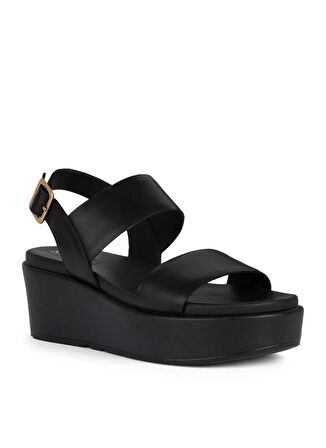 Geox Siyah Kadın Deri SandaletD XAND 2.2S A - SMO.LEA