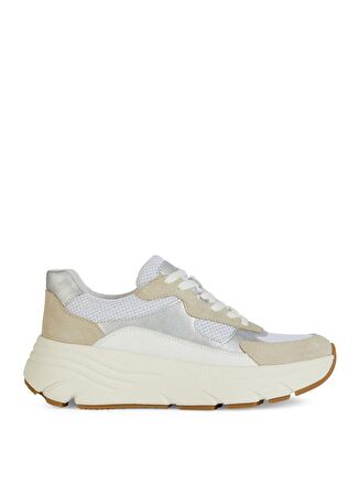 Geox Beyaz - Kahverengi Kadın Sneaker D DIAMANTA B