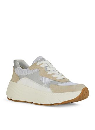 Geox Beyaz - Kahverengi Kadın Sneaker D DIAMANTA B