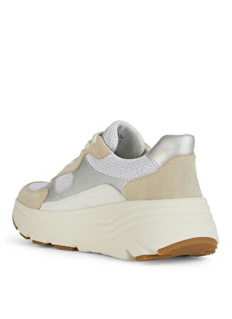 Geox Beyaz - Kahverengi Kadın Sneaker D DIAMANTA B