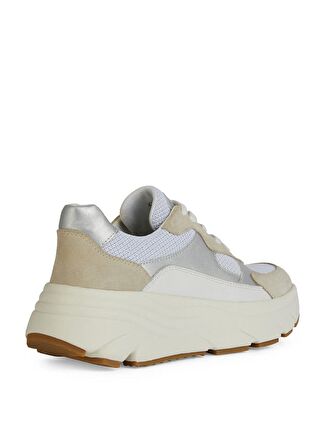 Geox Beyaz - Kahverengi Kadın Sneaker D DIAMANTA B