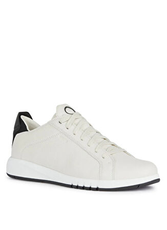 Geox Beyaz - Siyah Erkek Günlük Ayakkabı U AERANTIS A