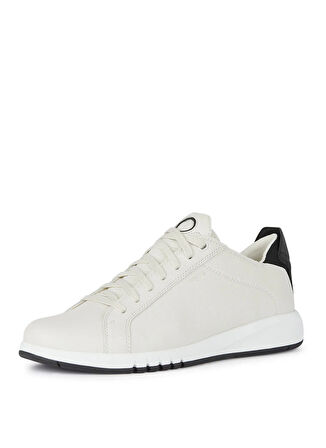 Geox Beyaz - Siyah Erkek Günlük Ayakkabı U AERANTIS A