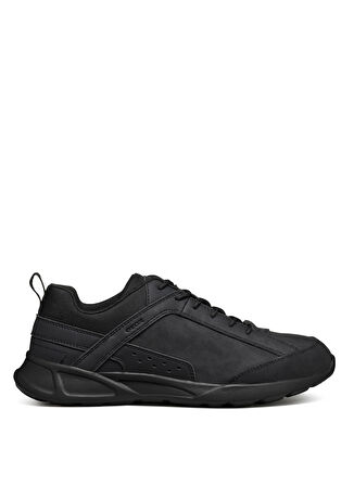 Geox Siyah Erkek Sneaker U SANZIO C - NBK SYNT.LEA