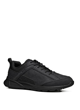 Geox Siyah Erkek Sneaker U SANZIO C - NBK SYNT.LEA