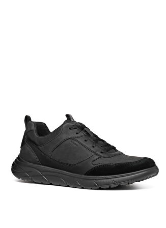 Geox Siyah Erkek Sneaker U PORTELLO A - SYN.LEA+NBK SYN