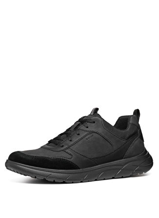 Geox Siyah Erkek Sneaker U PORTELLO A - SYN.LEA+NBK SYN