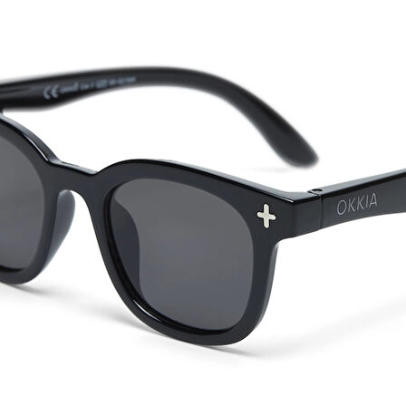 Okkialini Orlando Bambino Çocuk Güneş Gözlüğü Siyah 6-10 Yaş