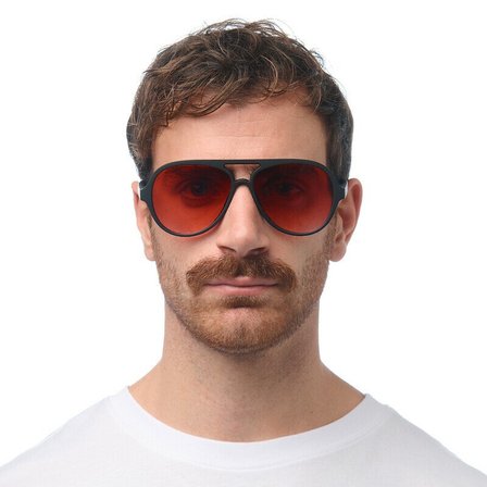 Okkia Alessio Unisex Güneş GözlüğüSiyah / Lens : Kırmızı