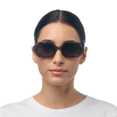 Okkia Andrea Altıgen Unisex Güneş GözlüğüHavana / Lens : Yeşil