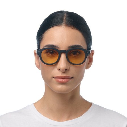 Okkia Milano Unisex Güneş GözlüğüSiyah Havana / Lens : Sarı
