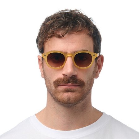 Okkia Milano Unisex Güneş Gözlüğü Sarı / Lens: Kahverengi Gradyan