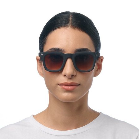 Okkia Firenze Unisex Güneş Gözlüğü Siyah Havana / Lens: Kahverengi Gradyan