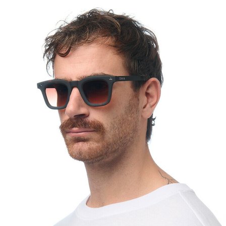 Okkia Firenze Unisex Güneş Gözlüğü Siyah Havana / Lens: Kahverengi Gradyan