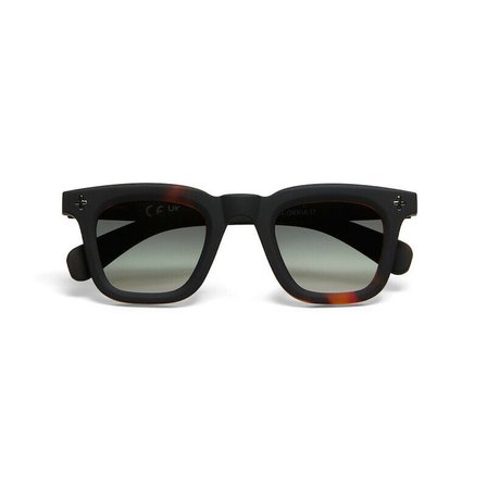 Okkia Firenze Unisex Güneş Gözlüğü Siyah Havana / Lens: Yeşil Gradyan