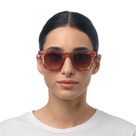 Okkia Firenze Unisex Güneş Gözlüğü Sahara Havana / Lens: Kahverengi Gradyan