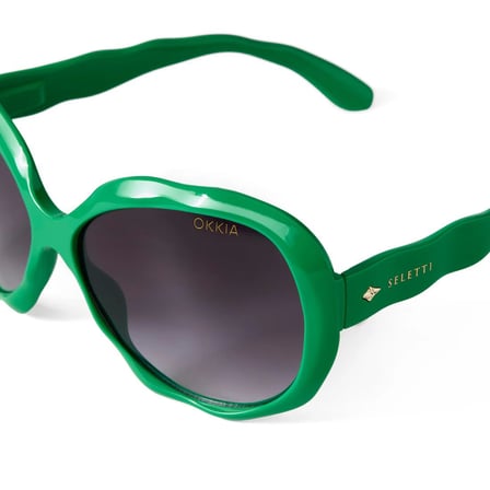  Seletti x Okkia California  Siyah Lens Güneş Gözlüğü