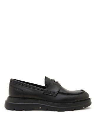 Valentino Deri Siyah Erkek Loafer DRESS