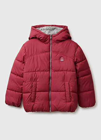 Benetton Bordo Erkek Çocuk Şişme Mont