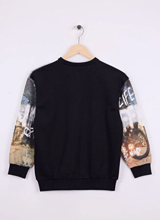 Benetton Baskılı Erkek Çocuk Çok Renkli Sweatshırt 3WECC10PR