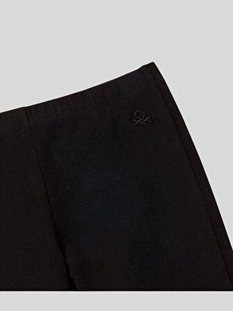 Benetton Kız Çocuk İspanyol Paça Tayt 1-6 Yaş Siyah