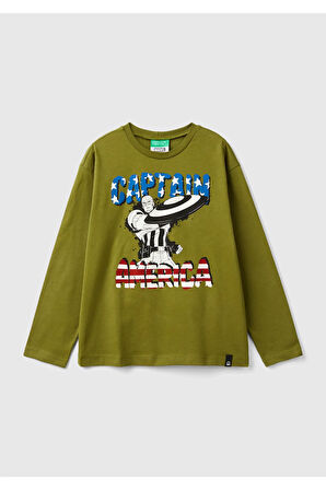 United Colors Of Benetton Erkek Antrasit Tişört (Model Kodu: 3Atng10G6 )