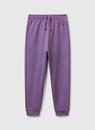 Benetton Lastikli Paça Mor Kız Çocuk Eşofman Altı 3J68CF02H