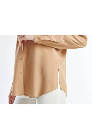 United Colors Of Benetton Kadın / Kız Bej Gömlek (Model Kodu: 124A5Wpwdq04R )