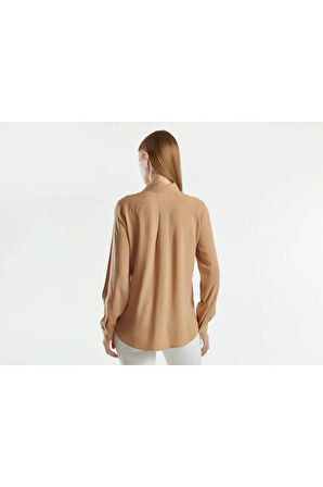 United Colors Of Benetton Kadın / Kız Bej Gömlek (Model Kodu: 124A5Wpwdq04R )