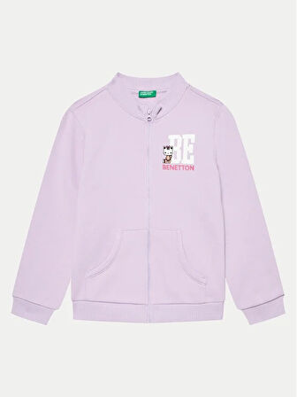 Benetton Kız Bebek Fermuarlı Sweatshirt 3J70G5037-24K