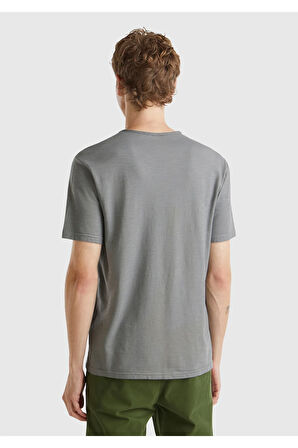 United Colors Of Benetton Erkek Antrasit Tişört (Model Kodu: 3Je1J19A5 )