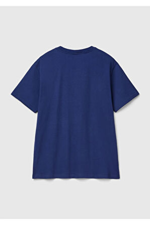 United Colors Of Benetton Erkek Lacivert Tişört (Model Kodu: 124A3Vteu109G )