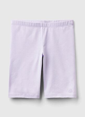 Benetton Dar Paça Lila Kız Çocuk Pantolon 3MT1C901D