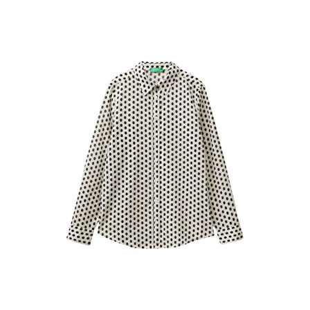 Kadın %100 Koton Desenli Gömlek